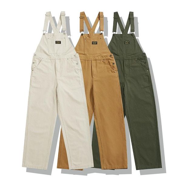 men's pants japanese brand suspenders men loose khaki workwear overalls casual cargo spring autumn fashion streetwear, Black
men's pants japanese brand suspenders men loose khaki workwear overalls casual cargo spring autumn fashion streetwear, Black