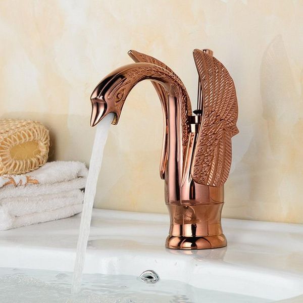 bathroom sink faucets rose gold golden plated swan vessel faucet lavatory mixer taps one hole single lever agf050
bathroom sink faucets rose gold golden plated swan vessel faucet lavatory mixer taps one hole single lever agf050