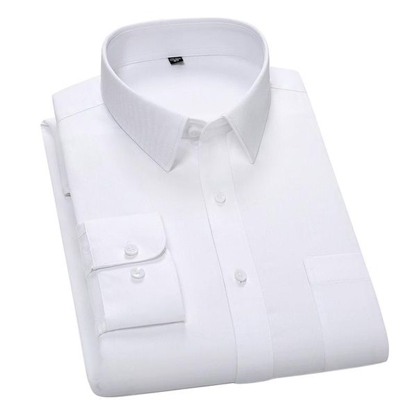 men's dress shirts aoliwen 100% long staple cotton white sleeve for men without ironing solid color business camisas de hombre, White;black
men's dress shirts aoliwen 100% long staple cotton white sleeve for men without ironing solid color business camisas de hombre, White;black