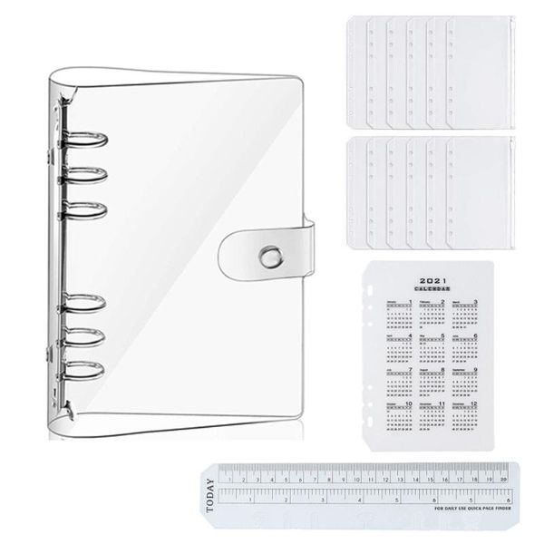 binder calendar divider loose leaf bags notebook cover soft 15pcs lightweight open easily pvc 15pcs/set clear bookmark ruler notepads, Purple;pink
binder calendar divider loose leaf bags notebook cover soft 15pcs lightweight open easily pvc 15pcs/set clear bookmark ruler notepads, Purple;pink