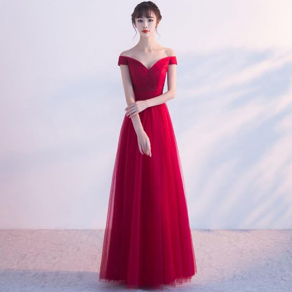 mesh dress elegant slash neck bride wedding fairy a-line evening dresses temperament banquet cheongsam noble prom gown ethnic clothing, Red
mesh dress elegant slash neck bride wedding fairy a-line evening dresses temperament banquet cheongsam noble prom gown ethnic clothing, Red