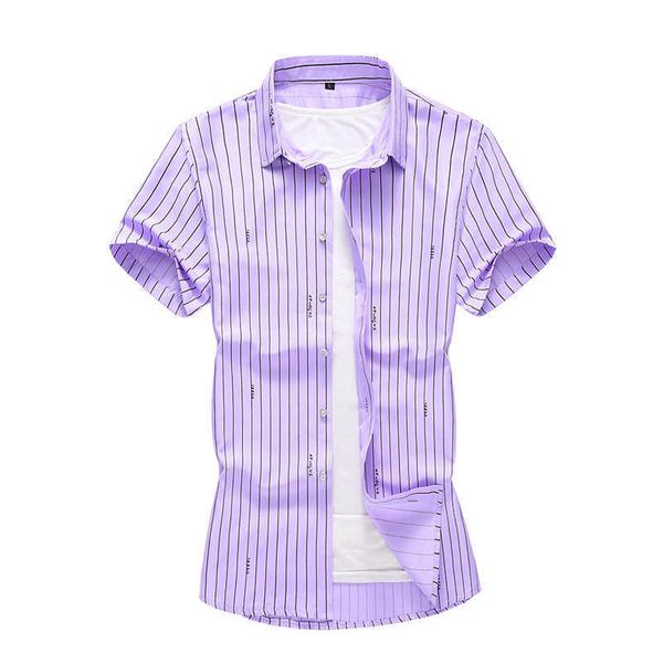 summer fashion mens striped shirt casual short sleeve shirts white camisa social masculina big size 5xl 6xl 7xl 210528, White;black
summer fashion mens striped shirt casual short sleeve shirts white camisa social masculina big size 5xl 6xl 7xl 210528, White;black