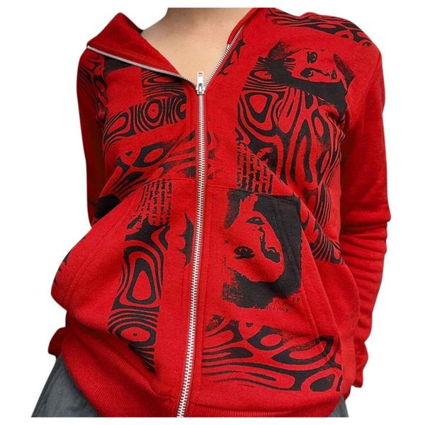 women's jackets oversized streetwear coats woman retro printed sweatshirt korean zip up hooded fashoin autumn outerwear pullover, Black;brown
women's jackets oversized streetwear coats woman retro printed sweatshirt korean zip up hooded fashoin autumn outerwear pullover, Black;brown