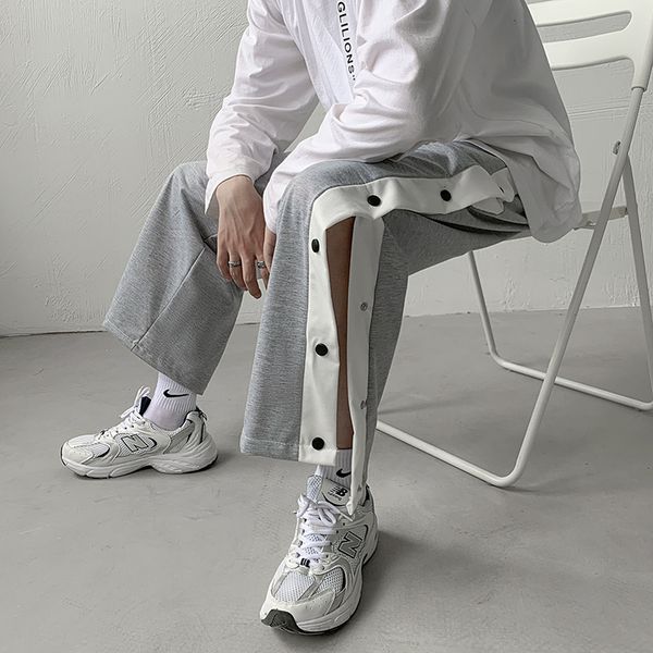 Men Casual Pants Patchwork Buttons Side-slit Design Hipsters Loose Streetwear All-match Ulzzang Elastic Waist Plus Size S-3XL, Black
Men Casual Pants Patchwork Buttons Side-slit Design Hipsters Loose Streetwear All-match Ulzzang Elastic Waist Plus Size S-3XL, Black