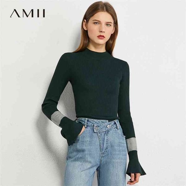 minimalism autumn spliced knitted women sweater fashion slim fit trumpet sleeve female pullover 12030250 210527, White
minimalism autumn spliced knitted women sweater fashion slim fit trumpet sleeve female pullover 12030250 210527, White