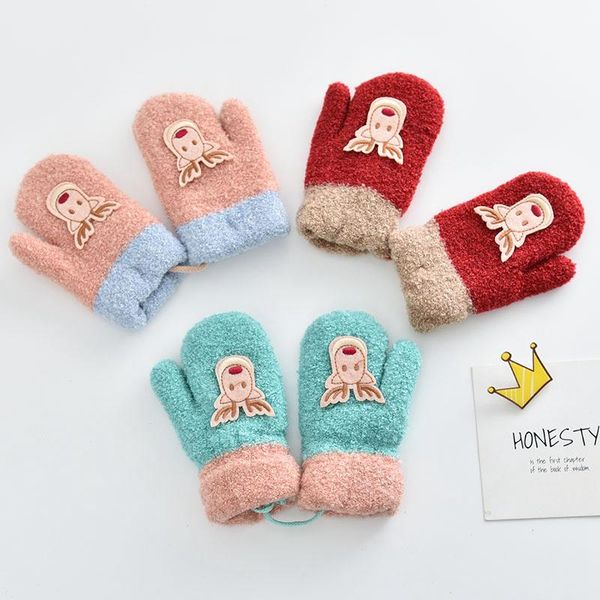 children's mittens winter warm baby cashmere cartoon children boy girl gloves knitted fingerless for kids christmas gifts, White
children's mittens winter warm baby cashmere cartoon children boy girl gloves knitted fingerless for kids christmas gifts, White