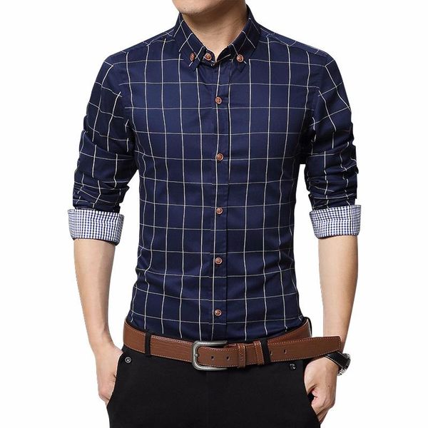 men's casual shirts plaid cotton brown button down shirt autumn brand men clothes slim fit long sleeve social plus size -5xl, White;black
men's casual shirts plaid cotton brown button down shirt autumn brand men clothes slim fit long sleeve social plus size -5xl, White;black