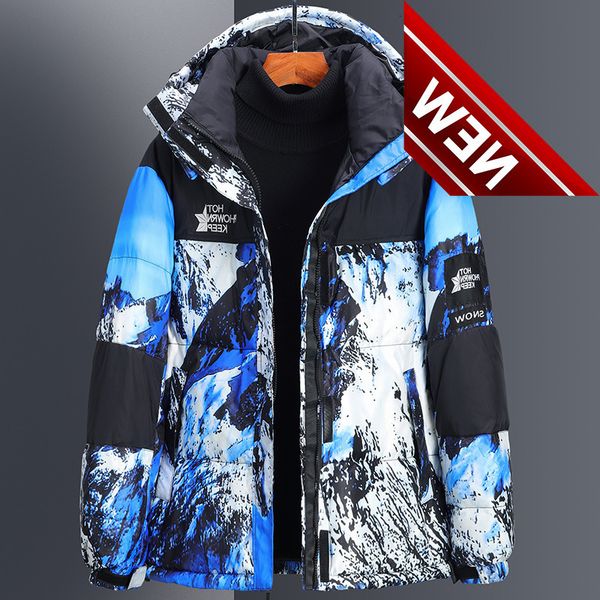 -30 degrees men's winter down jackets fashion thick warm parkas waterproof white duck coats casual men snow puffer jacket, Black
-30 degrees men's winter down jackets fashion thick warm parkas waterproof white duck coats casual men snow puffer jacket, Black