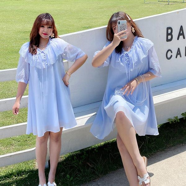 casual dresses summer 2021 women's court style large size little fresh dress plus xl-4xl, Black;gray
casual dresses summer 2021 women's court style large size little fresh dress plus xl-4xl, Black;gray