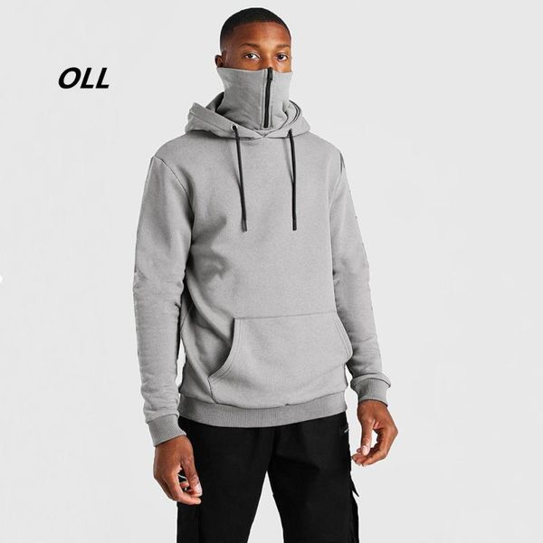 gray men's hoodies brand casual hooded sweatshirt men turtleneck zipper solid fashion long sleeve streetwear & sweatshirts, Black
gray men's hoodies brand casual hooded sweatshirt men turtleneck zipper solid fashion long sleeve streetwear & sweatshirts, Black