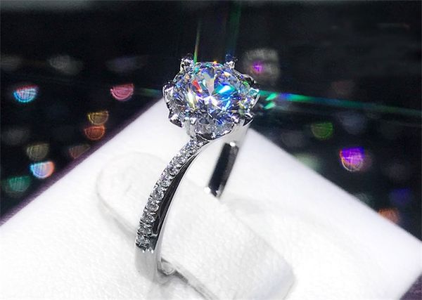 luxury solitaire 1 carat lab diamond ring real 925 sterling silver jewelry engagement wedding band women anniversary gift j-281, Slivery;golden
luxury solitaire 1 carat lab diamond ring real 925 sterling silver jewelry engagement wedding band women anniversary gift j-281, Slivery;golden