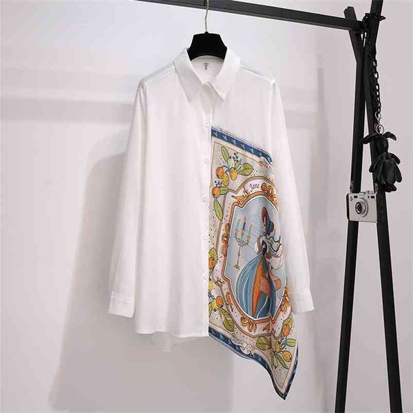autumn women's long sleeves turn down collar irregular print chiffon shirt female ladies shirts blouse a3630 210519, White
autumn women's long sleeves turn down collar irregular print chiffon shirt female ladies shirts blouse a3630 210519, White