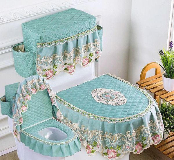 fyjafon 3pcs toilet seat cover washable embroidery tank with storage bags printed lace bathroom covers
fyjafon 3pcs toilet seat cover washable embroidery tank with storage bags printed lace bathroom covers