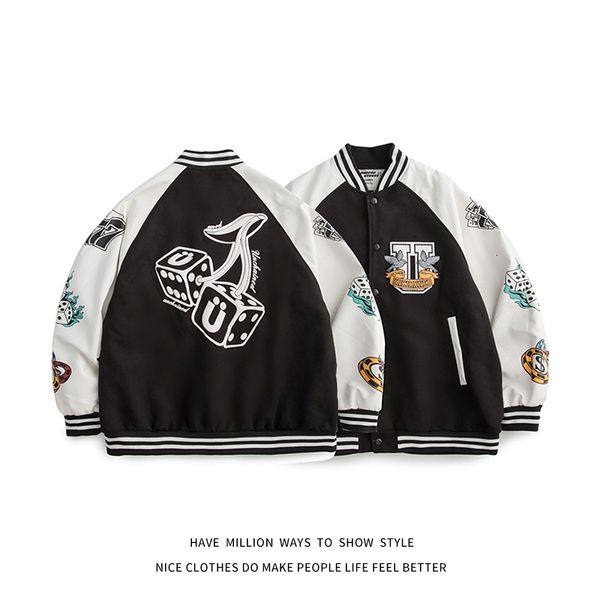men's jackets and women's baseball jackets, bomber coats, fashionable college team street clothes, autumn spring, novelty, Black;brown
men's jackets and women's baseball jackets, bomber coats, fashionable college team street clothes, autumn spring, novelty, Black;brown