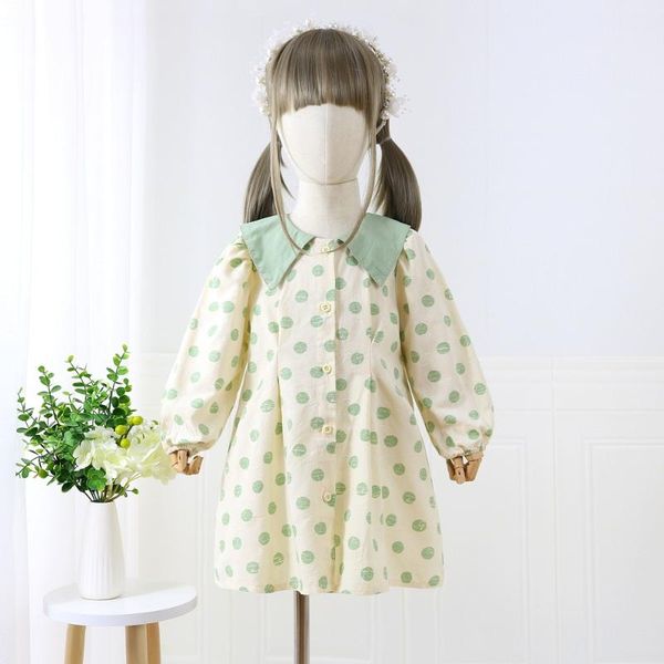 girl's dresses midoo fairy cute dots turn-down collar casual lantern full sleeve daily 2021 autumn girls kids children's cotton dr, Red;yellow
girl's dresses midoo fairy cute dots turn-down collar casual lantern full sleeve daily 2021 autumn girls kids children's cotton dr, Red;yellow