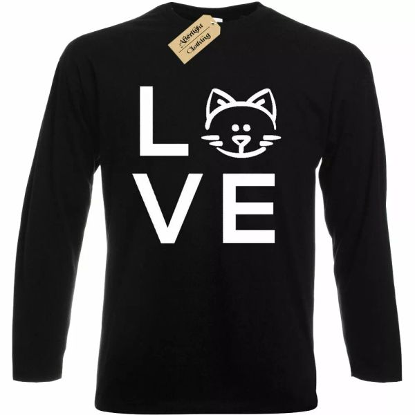 Herren Love Katze T-Shirt Kätzchen Tier Langarm T-Shirt Top, White;black
Herren Love Katze T-Shirt Kätzchen Tier Langarm T-Shirt Top, White;black