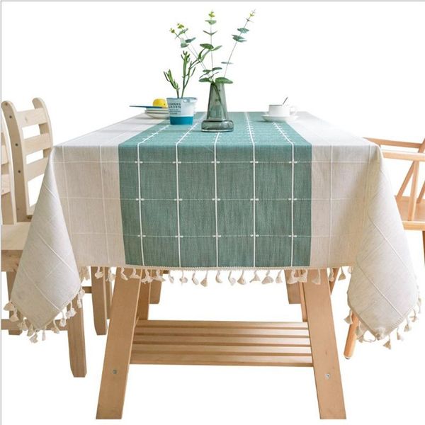 table cloth simple modern striped literary and artistic lattice tablecloth cotton linen tassel
table cloth simple modern striped literary and artistic lattice tablecloth cotton linen tassel