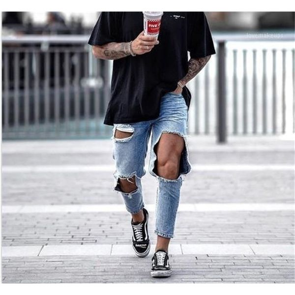men's mens biker high street slim fit ripped jeans male distressed denim skinny washed big hole zipper jeans1, Blue
men's mens biker high street slim fit ripped jeans male distressed denim skinny washed big hole zipper jeans1, Blue