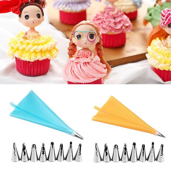 baking & pastry tools cake 10 pcs/set kitchen accessories cream bag + 8 stainless steel nozzle set silicone diy decorating
baking & pastry tools cake 10 pcs/set kitchen accessories cream bag + 8 stainless steel nozzle set silicone diy decorating