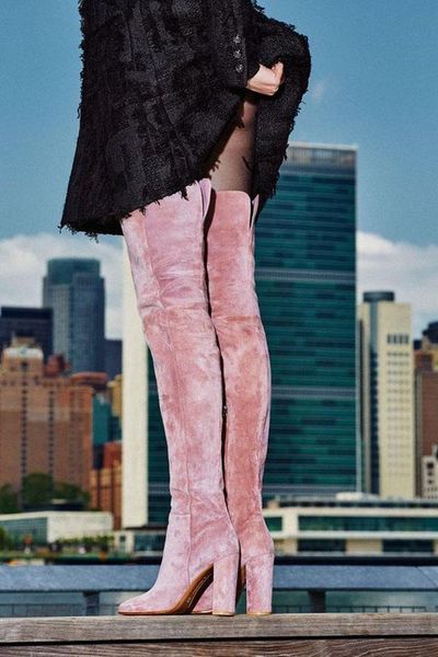 boots fashion pink red royal blue velvet over the knee chunky high heels thigh spring autumn street outfit long, Black
boots fashion pink red royal blue velvet over the knee chunky high heels thigh spring autumn street outfit long, Black