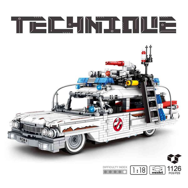 moc 1126pcs high-tech ghostbusters ecto-1 & 2 kids toys creators cars bricks movie film buffy e building blocks for children x0503
moc 1126pcs high-tech ghostbusters ecto-1 & 2 kids toys creators cars bricks movie film buffy e building blocks for children x0503