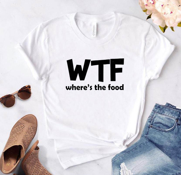 wtf wheres the food letter women t shirts cotton funny casual hipster white black gray tees drop ship
wtf wheres the food letter women t shirts cotton funny casual hipster white black gray tees drop ship