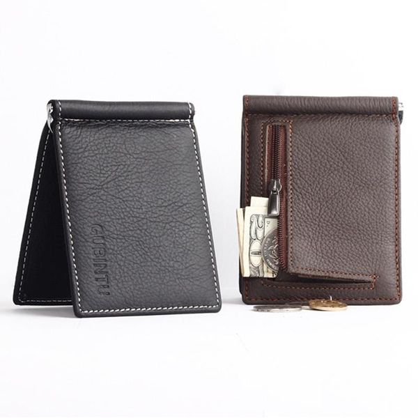 wallets portable mini men's genuine leather money clip wallet with coin pocket small card cash holder metal for male, Red;black
wallets portable mini men's genuine leather money clip wallet with coin pocket small card cash holder metal for male, Red;black