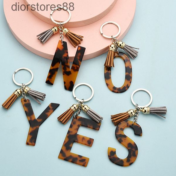 key chain selling 26 english letter leopard pattern tassel pendant bag, Silver
key chain selling 26 english letter leopard pattern tassel pendant bag, Silver