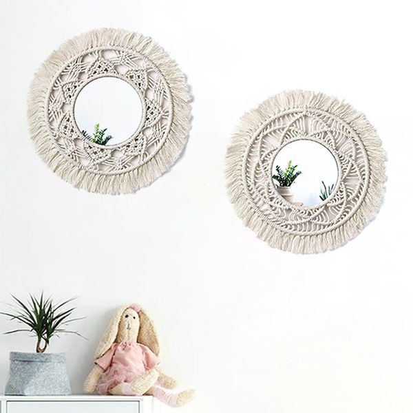 mirrors macrame wall decor mirror hand made makeup lapbohemian decoration tapestry for living room farmhouse wedding
mirrors macrame wall decor mirror hand made makeup lapbohemian decoration tapestry for living room farmhouse wedding