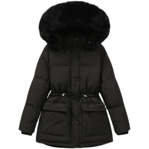 women's trench coats down jacket 2021 einter fashion thickened cotton fur collar temperament keep warm high-end, Tan;black
women's trench coats down jacket 2021 einter fashion thickened cotton fur collar temperament keep warm high-end, Tan;black