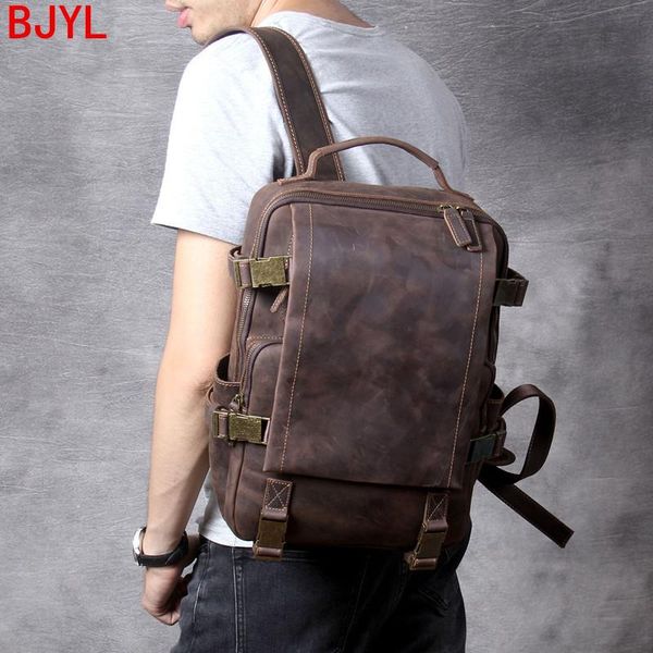 backpack vintage leather men's male shoulder bag school lapbags men travel backpacks 2021 original first layer solid
backpack vintage leather men's male shoulder bag school lapbags men travel backpacks 2021 original first layer solid