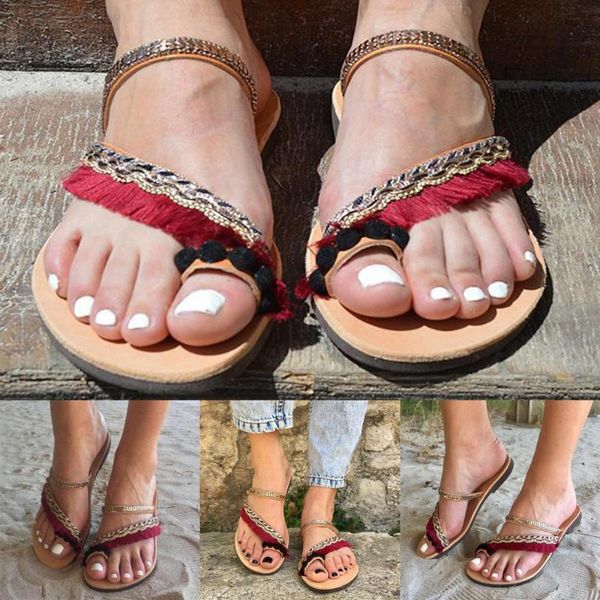sandals women flip flop tassel beach flat open toe shoes female slip on summer outdoor rome retro style slippers, Black
sandals women flip flop tassel beach flat open toe shoes female slip on summer outdoor rome retro style slippers, Black