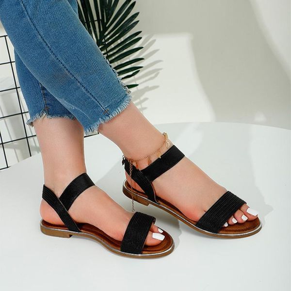 women sandals flats slip on pu woman summer shoes elastic comfort footwear ladies casual fashion, Black
women sandals flats slip on pu woman summer shoes elastic comfort footwear ladies casual fashion, Black