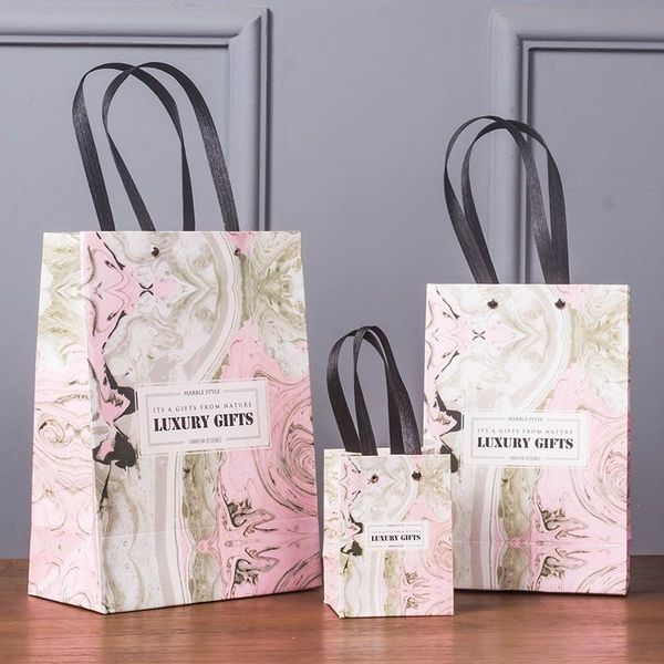 gift wrap 2021 1pc luxury packaging bags with handle marble pattern kraft paper bag festival for wedding birthday party
gift wrap 2021 1pc luxury packaging bags with handle marble pattern kraft paper bag festival for wedding birthday party