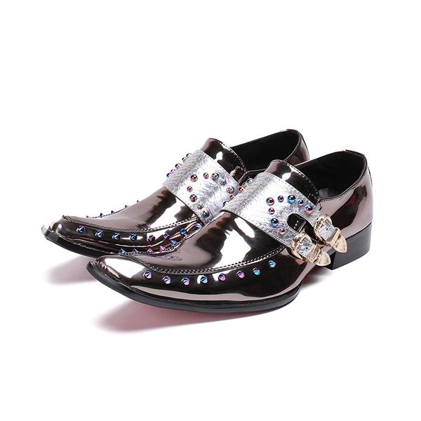 dress shoes bright surface slip-on rivets double buckle oxfords style wedding fashion square toe business casual, Black
dress shoes bright surface slip-on rivets double buckle oxfords style wedding fashion square toe business casual, Black