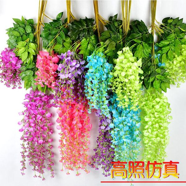 decorative flowers & wreaths 12 pieces / lot wedding decoration artificial wisteria flower diy home garden plants
decorative flowers & wreaths 12 pieces / lot wedding decoration artificial wisteria flower diy home garden plants