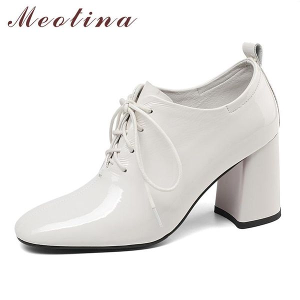 dress shoes meotina women high heels natural genuine leather thick real round toe lady 2021 size 34-41, Black
dress shoes meotina women high heels natural genuine leather thick real round toe lady 2021 size 34-41, Black