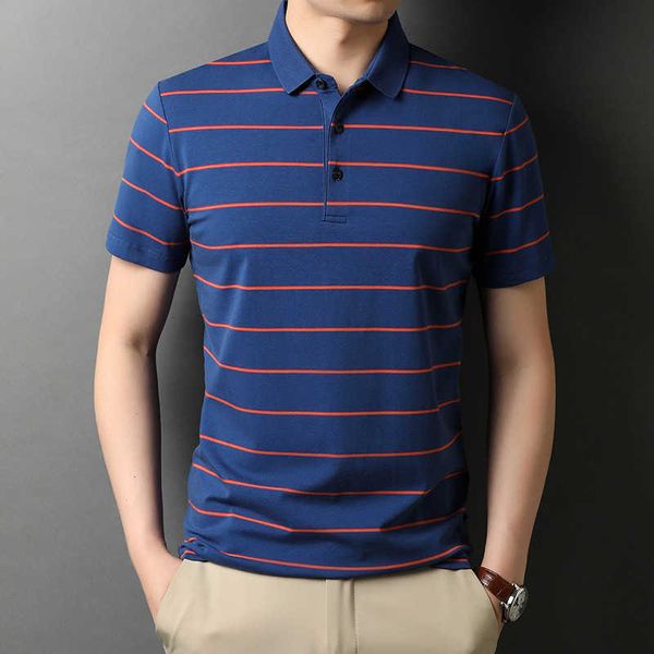 men's short 2021 cotton striped polo shirt trend half sleeve middle-aged and youth t-shirt men's wear, White;black
men's short 2021 cotton striped polo shirt trend half sleeve middle-aged and youth t-shirt men's wear, White;black