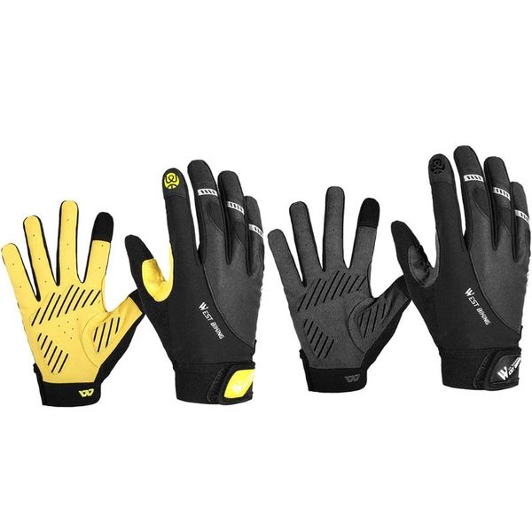 cycling gloves west biking sports full finger gel bike touch screen warm windproof mtb road, Black
cycling gloves west biking sports full finger gel bike touch screen warm windproof mtb road, Black