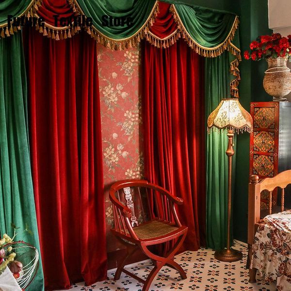 curtain & drapes luxury european solid color shading flannel velvet living room bedroom window stitching red and green christmas curtains
curtain & drapes luxury european solid color shading flannel velvet living room bedroom window stitching red and green christmas curtains