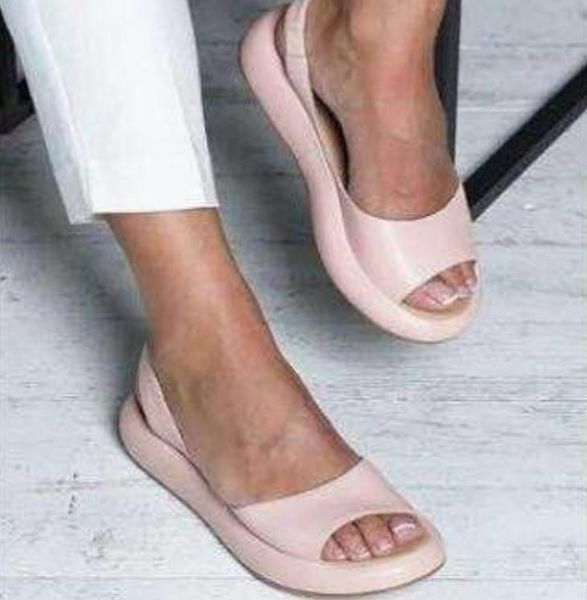 women sandals summer fashion thick bottom open toe flat heels platform breathable elastic causal, Black
women sandals summer fashion thick bottom open toe flat heels platform breathable elastic causal, Black