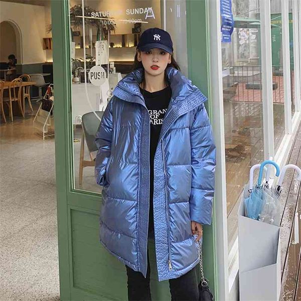 winter long stand collar parka female office lady coat fashion glossy oversize women 210513, Black
winter long stand collar parka female office lady coat fashion glossy oversize women 210513, Black