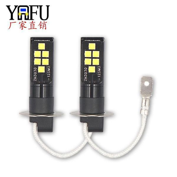 cross border vehicle high brightness fog lamp h3 h1 12smd 3030 decoding led anti front headlamp car headlights
cross border vehicle high brightness fog lamp h3 h1 12smd 3030 decoding led anti front headlamp car headlights