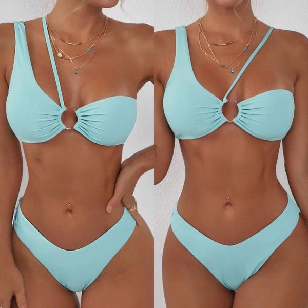 women's swimwear white bikini 2021 summer fashion split swimsuit beachwear trajes de baño mujer, White;black
women's swimwear white bikini 2021 summer fashion split swimsuit beachwear trajes de baño mujer, White;black