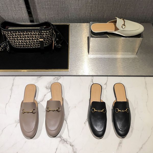 new style sandals with buckles without heels lazy shoes flat soled muller half slippers for women, Black
new style sandals with buckles without heels lazy shoes flat soled muller half slippers for women, Black