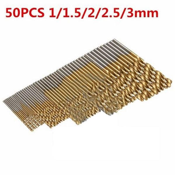 professional drill bits 50pcs hss bit set 1.0/1.5/2.0/2.5/3.0mm high steel titanium coated woodworking wood tool for plastic aluminum
professional drill bits 50pcs hss bit set 1.0/1.5/2.0/2.5/3.0mm high steel titanium coated woodworking wood tool for plastic aluminum