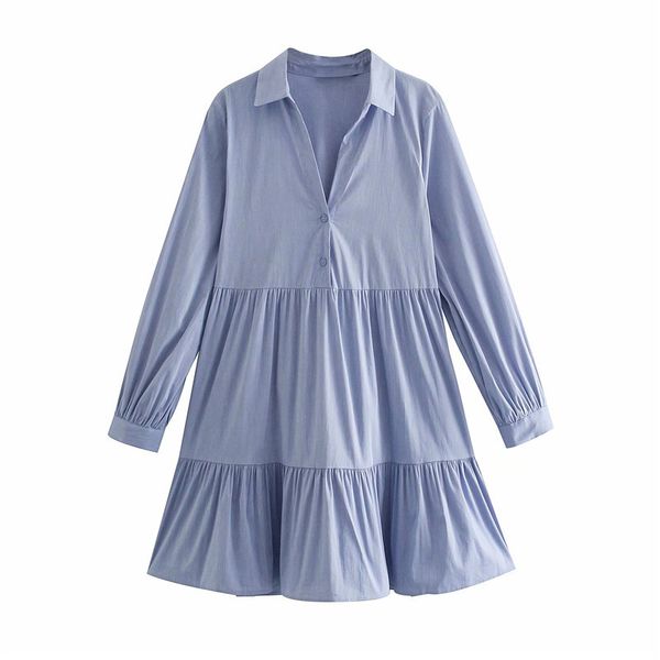 evfer casual lady turn-down collar za shirt style mini dresses women elegant long sleeve single breasted pleated short dress 210421, Black;gray
evfer casual lady turn-down collar za shirt style mini dresses women elegant long sleeve single breasted pleated short dress 210421, Black;gray