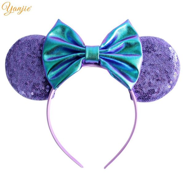 hair accessories 5" metallic bows mouse ears headband for girls big sequins chic diy women bands, Slivery;white
hair accessories 5" metallic bows mouse ears headband for girls big sequins chic diy women bands, Slivery;white