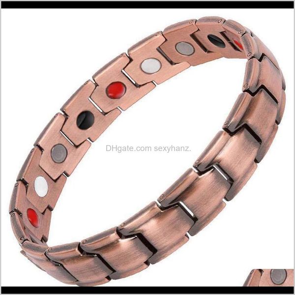 charm bracelets jewelry drop delivery 2021 yunjin simple magnetic therapy four in one personalized mens red copper bracelet ojnsi, Golden;silver
charm bracelets jewelry drop delivery 2021 yunjin simple magnetic therapy four in one personalized mens red copper bracelet ojnsi, Golden;silver
