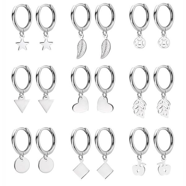 hoop & huggie elfoplatasi 925 sterling silver hanging earrings for women heart round lock star triangle charm wedding party earring gift, Golden;silver
hoop & huggie elfoplatasi 925 sterling silver hanging earrings for women heart round lock star triangle charm wedding party earring gift, Golden;silver